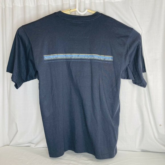 Speedo Surfer Surfboards T Shirt Embroidered Double Sided Blue XXL Beach Cotton - Picture 2 of 9